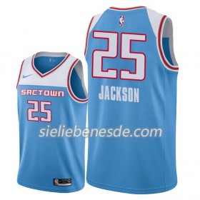 Herren NBA Sacramento Kings Trikot Justin Jackson 25 2018-19 Nike City Edition Blau Swingman